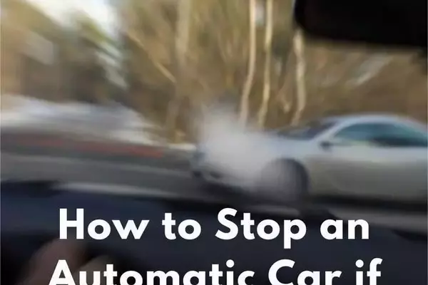 How to stop automotic car if the brakes fall