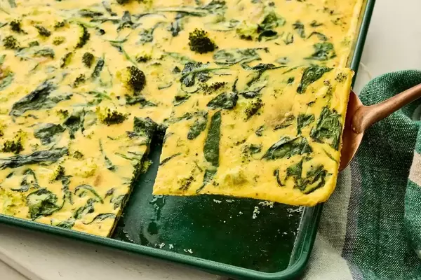 Crowd-Pleasing Spinach, Broccoli, and Parmesan Quiche