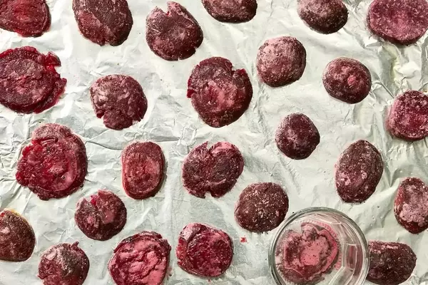 Crispy Smashed Beets with Feta and Pistachios