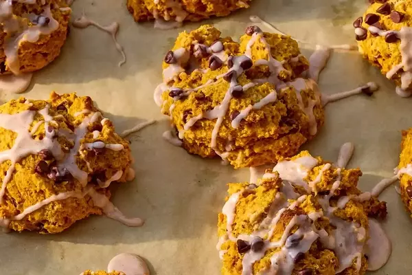 Effortless Pumpkin Chocolate-Chip Drop Scones