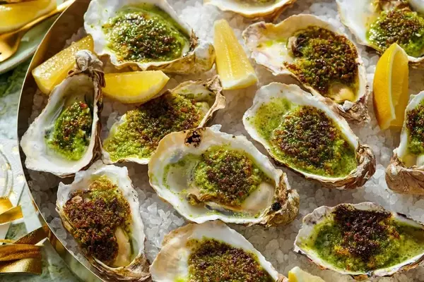 Indulgent Roasted Oysters with Savory Topping