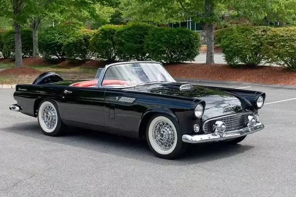 Rare 1956 Ford Thunderbird with Low Indicated Mileage Hits the Auction Block