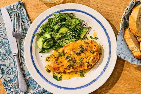 Effortless Elegance: Rapid Lemon-Herb Chicken with Pan Sauce