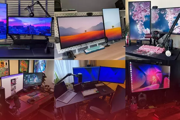 A Glimpse into the Workspaces of PC Gamer: Custom Rigs, Peripherals, and Personal Touches